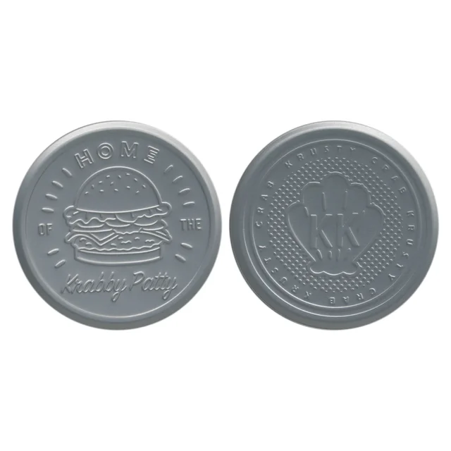 Fanattik SpongeBob SquarePants Krabby Patty Metal Drinks Coasters Set