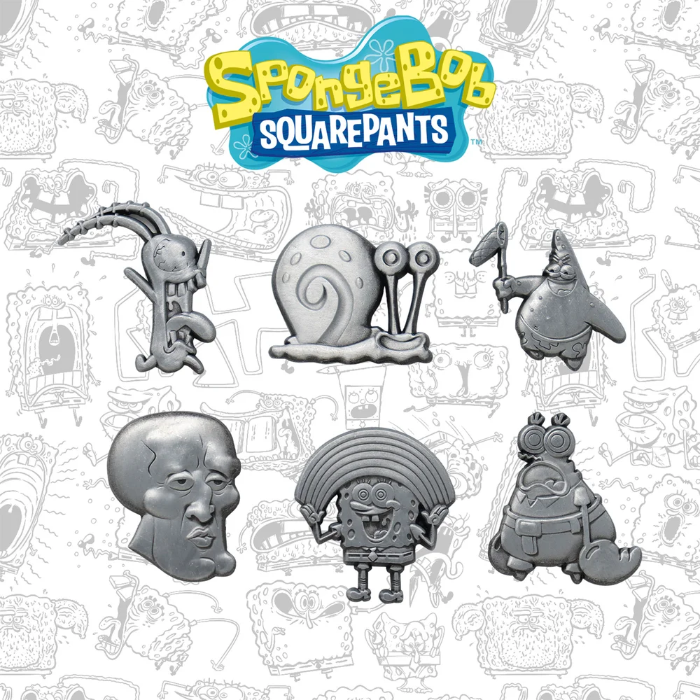 Fanattik SpongeBob SquarePants Limited Edition 6 Pin Set Afbeelding 1