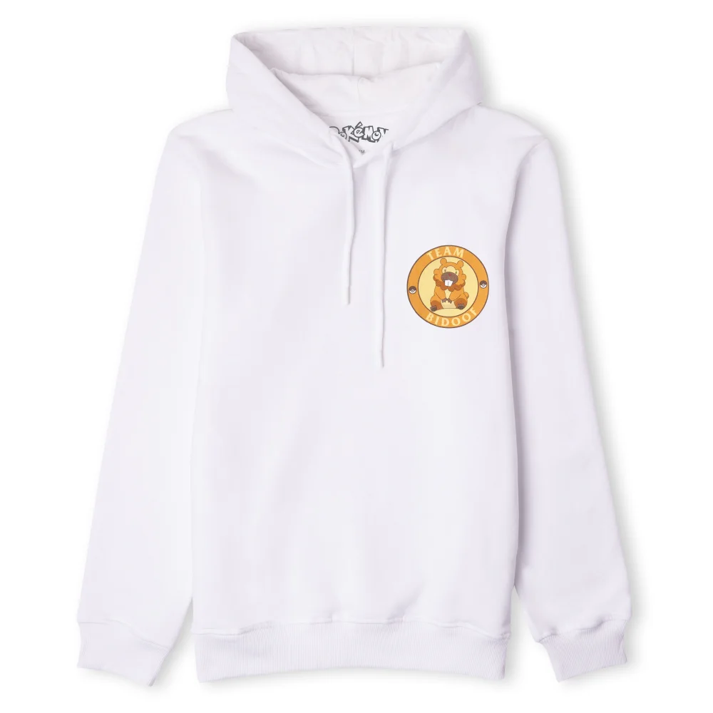 Pokémon Team Bidoof Unisex Hoodie - White - S Afbeelding 1