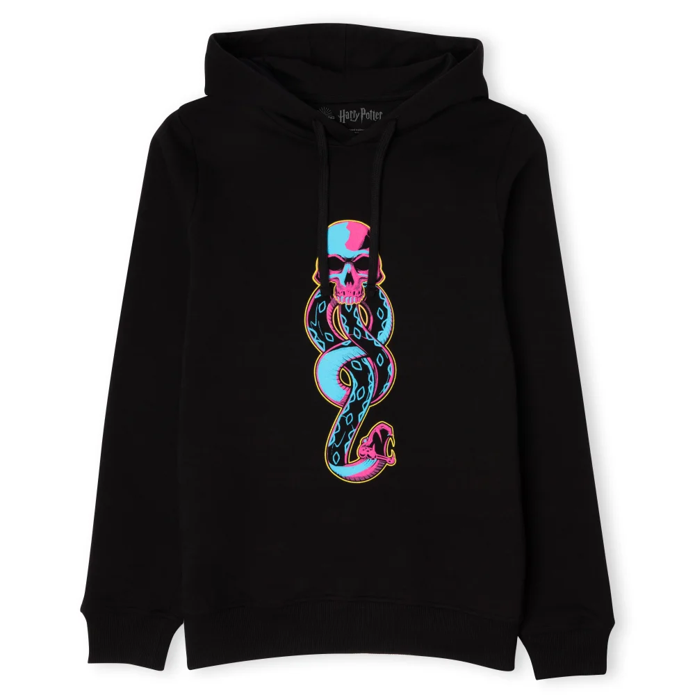 Harry Potter Limited Edition Dark Mark Puff Print Unisex Hoodie - Black - L Afbeelding 1