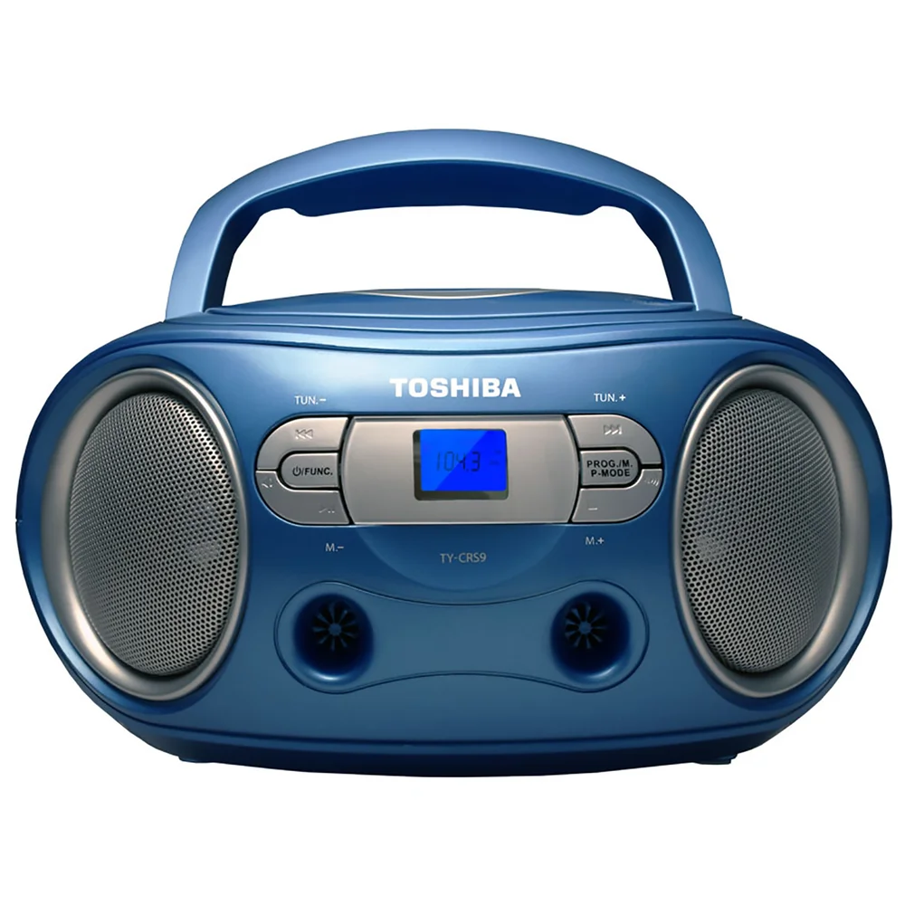 Toshiba Portable CD Boombox - Blue Afbeelding 1
