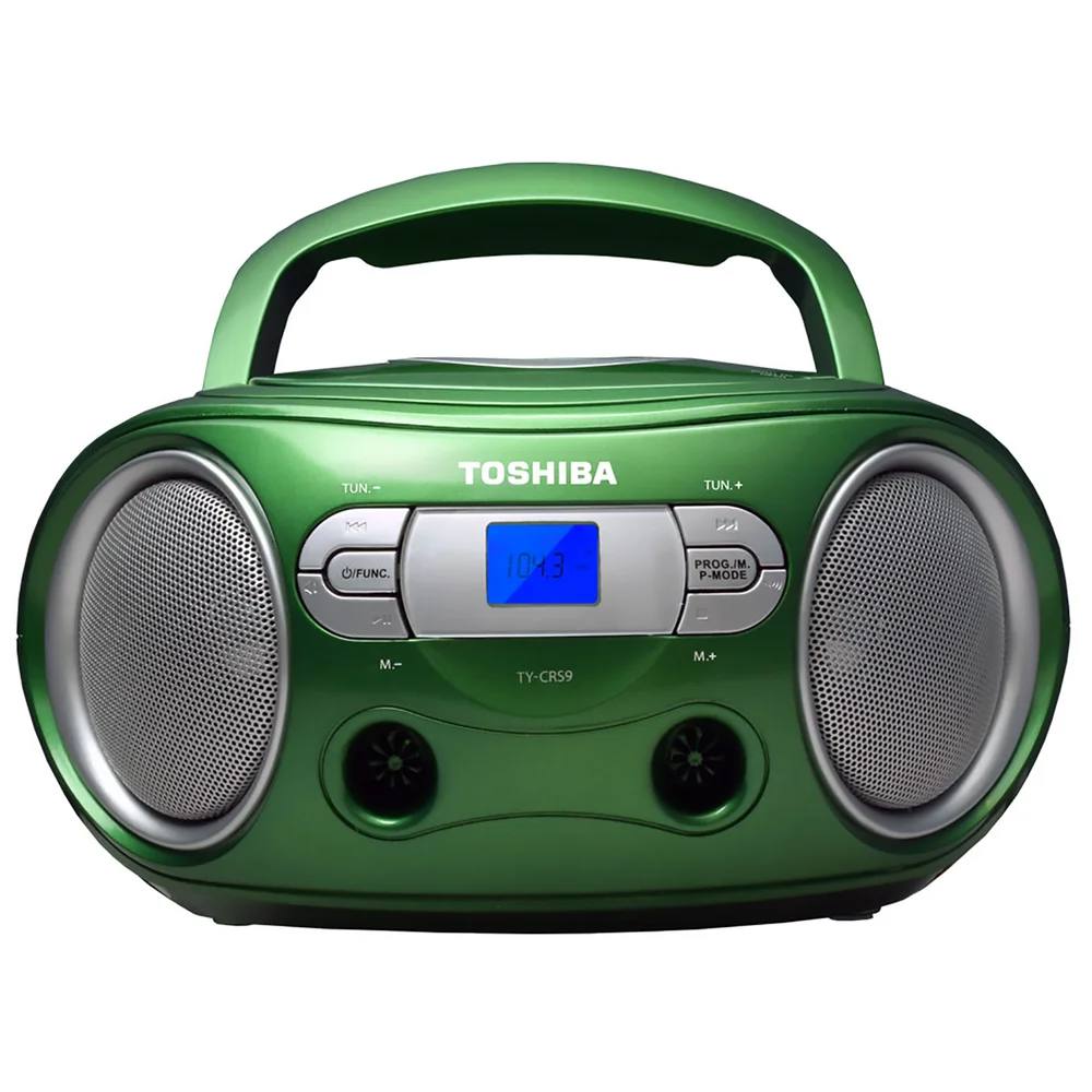 Toshiba Portable CD Boombox - Green Afbeelding 1