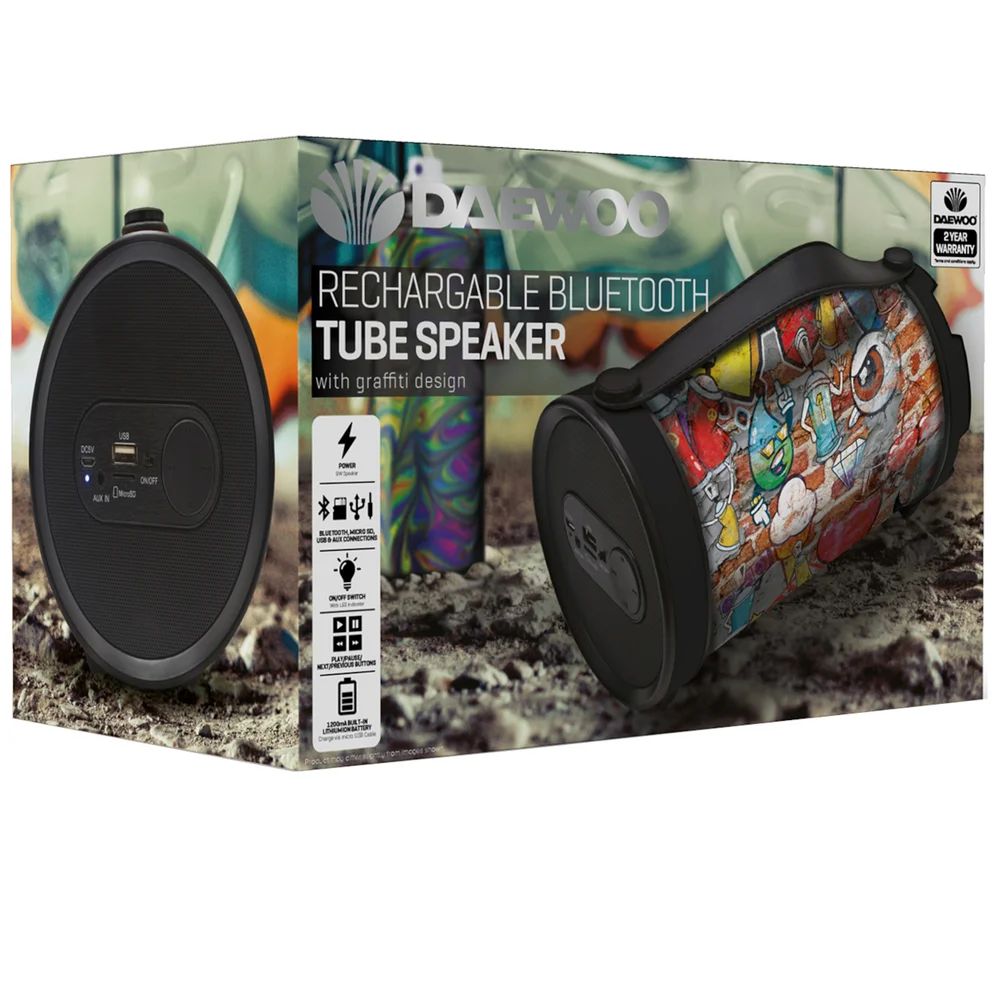 Daewoo Bluetooth Tube Speaker Afbeelding 1