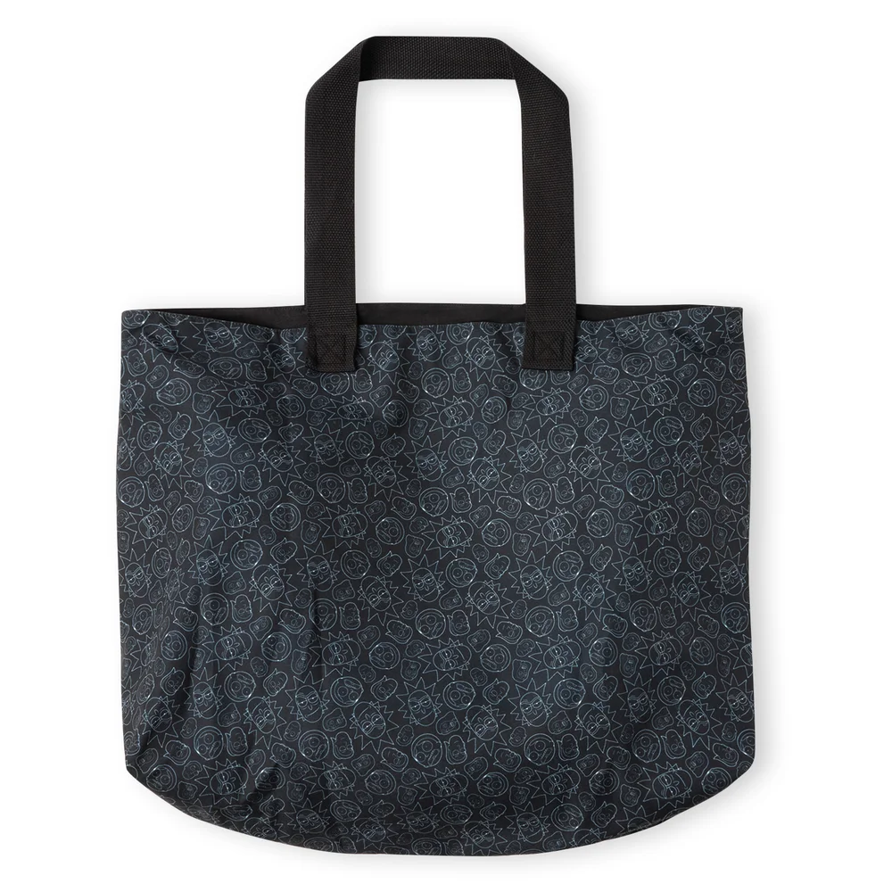 Rick and Morty Family Heads Tote Bag Afbeelding 1