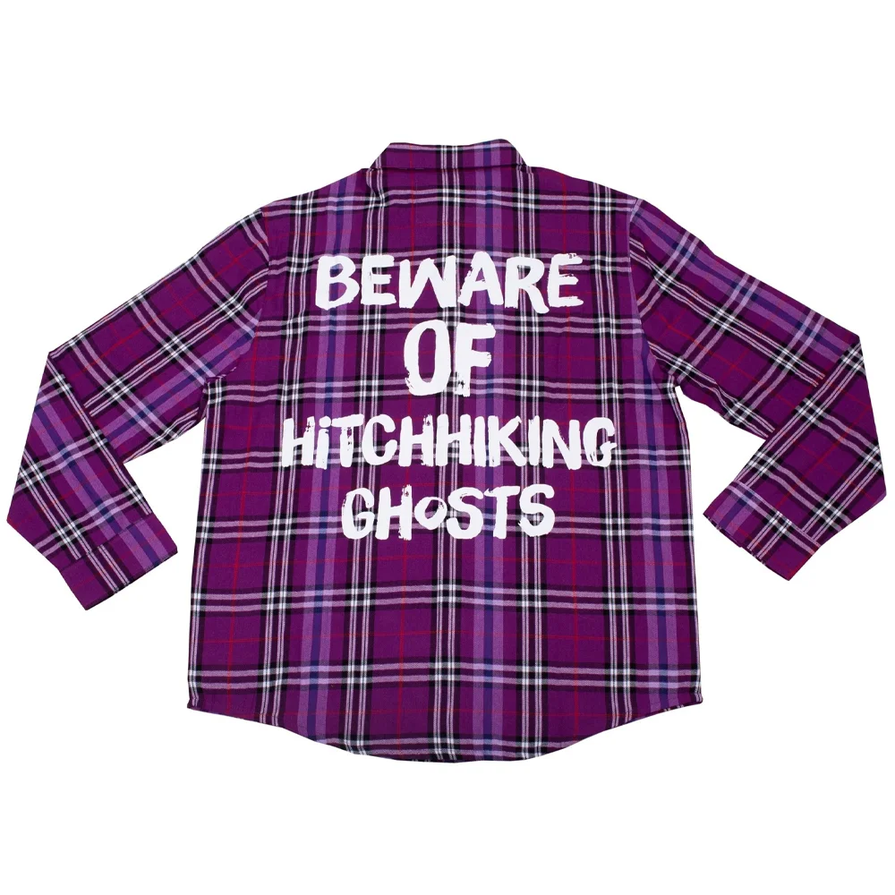 Cakeworthy Haunted Mansion Hitchhiking Ghosts Flannel - S Afbeelding 1