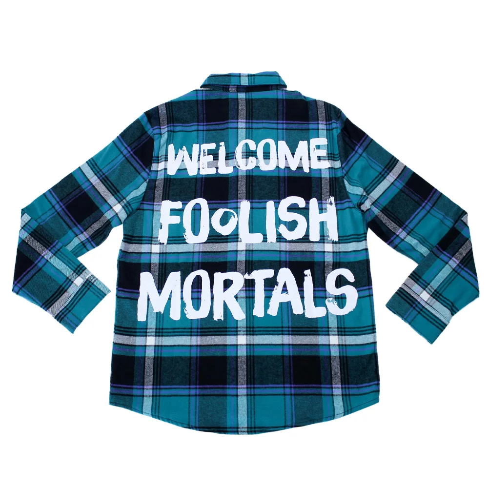 Cakeworthy Haunted Mansion Foolish Mortals Flannel - S Afbeelding 1