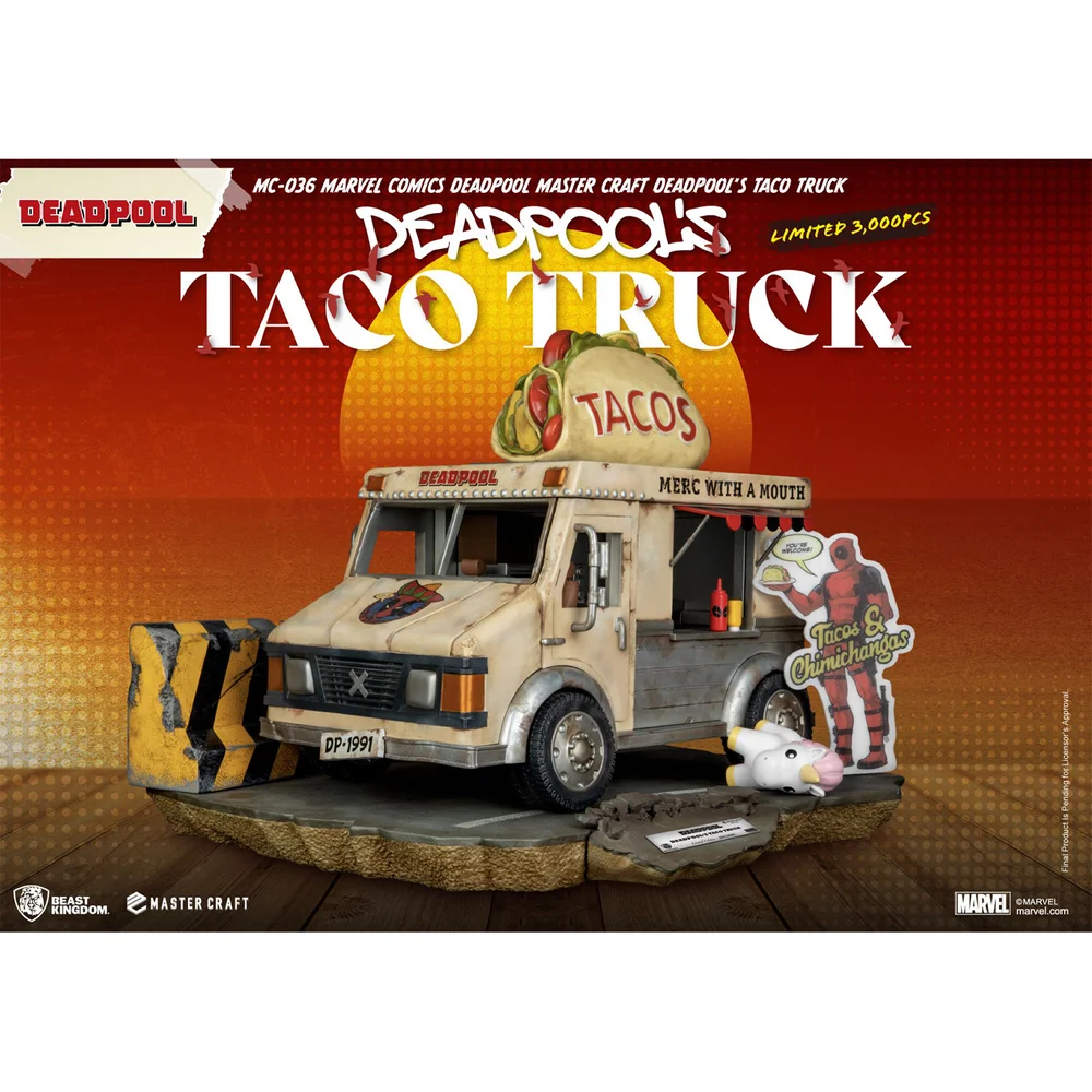 Beast Kingdom Marvel Comics Deadpool's Taco Truck Master Craft Statue Afbeelding 1