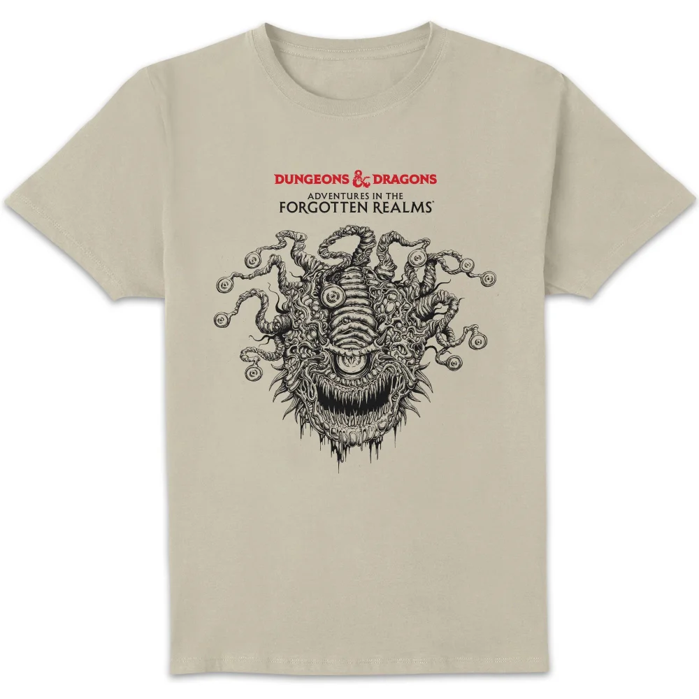 Dungeons & Dragons Beholder Unisex T-Shirt - White Vintage Wash - S Afbeelding 1
