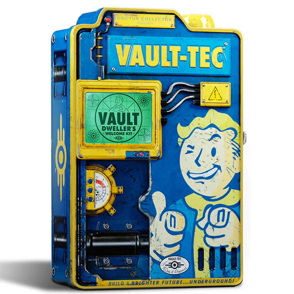 Doctor Collector Fallout Vault Dweller's Welcome Kit with Vault-Tec Slide Projector (4000 Pieces Worldwide) Afbeelding 1