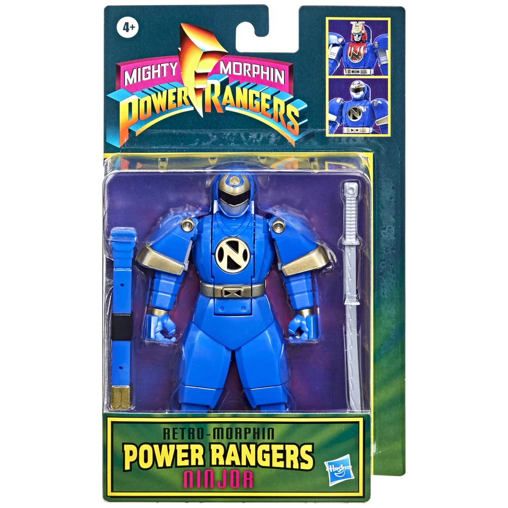 Hasbro Power Rangers Retro Mighty Morphin Ninjor Fliphead Action Figure Afbeelding 1