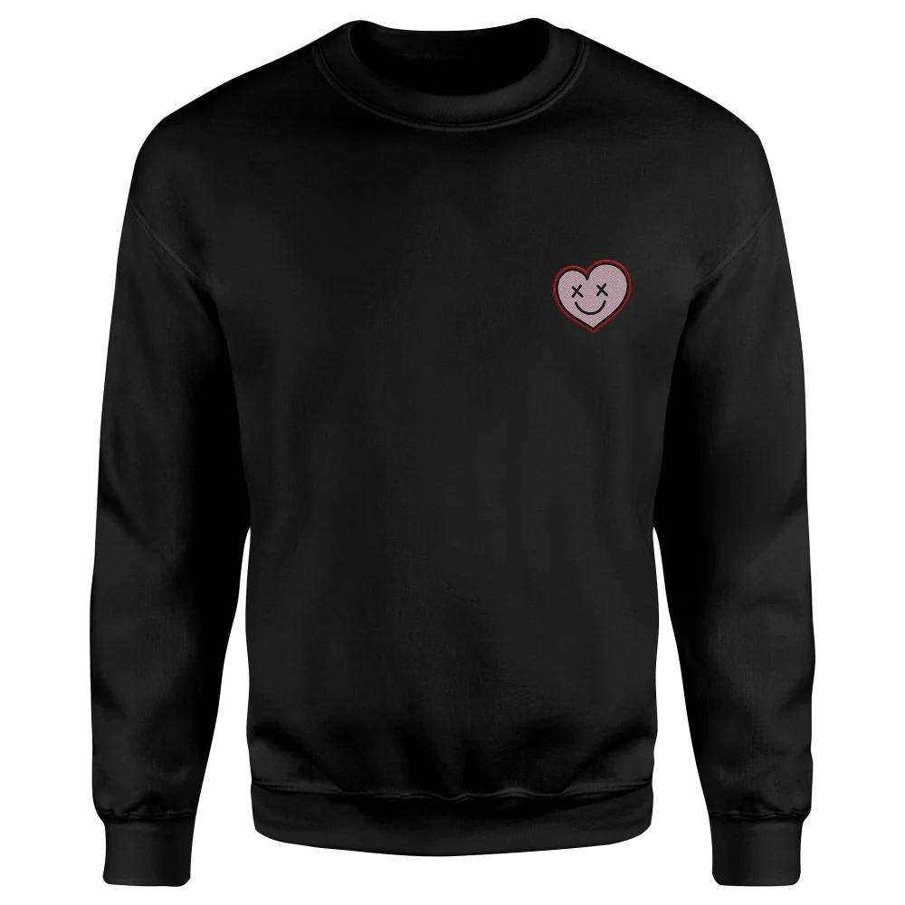 DC Comics XOXO Harley Embroidered Unisex Sweatshirt - Black - S Afbeelding 1