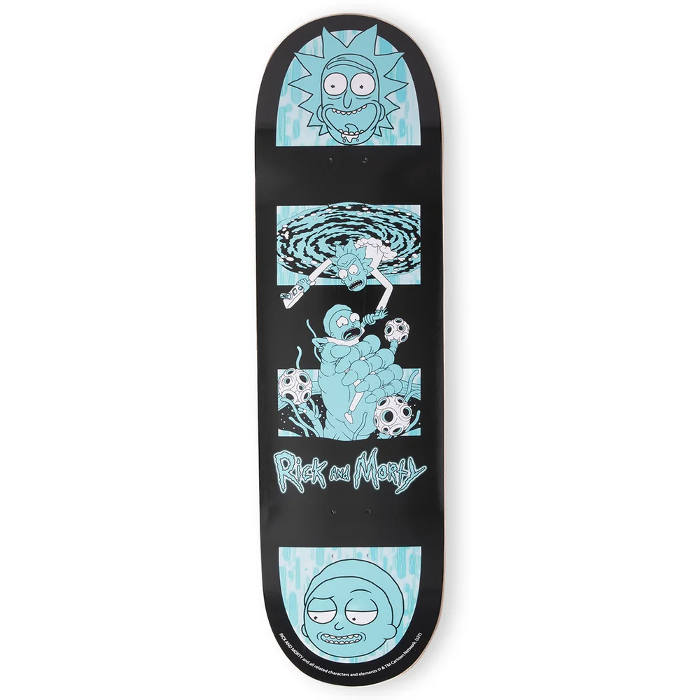 Rick And Morty DUST! Exclusive SkateBoard Deck - Portal Reach Afbeelding 1