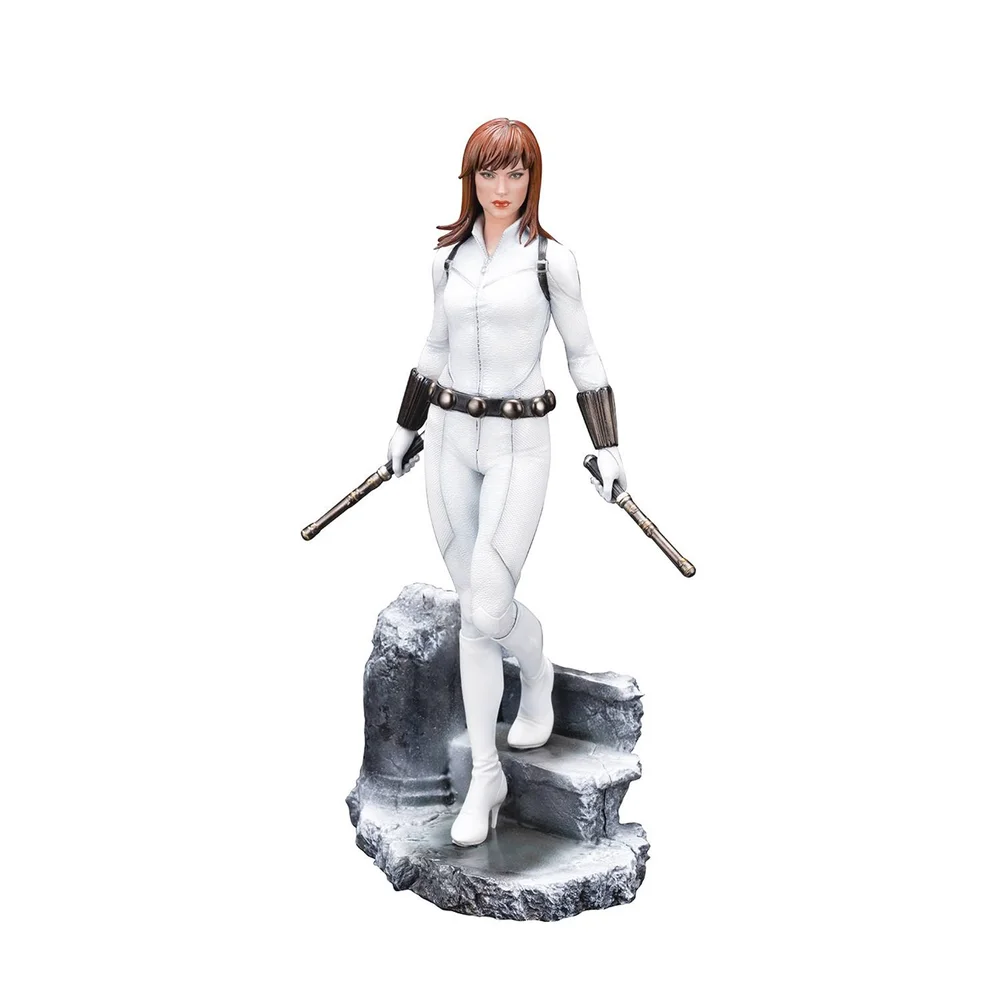 Kotobukiya Women Of Marvel ARTFX PREMIER Statue - Black Widow (White Costume) Afbeelding 1