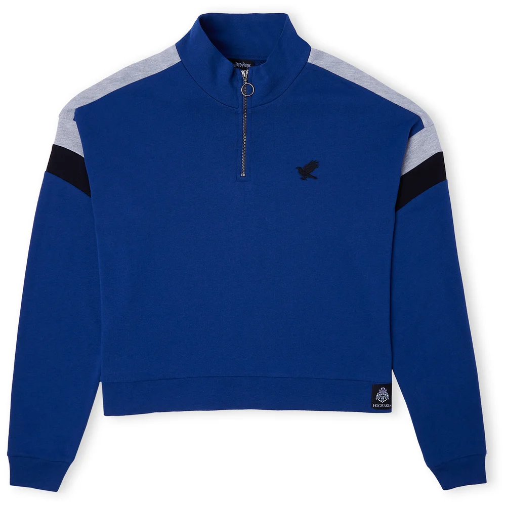 Ravenclaw House Women's Funnel Neck Cropped Sweater - Navy - XS Afbeelding 1