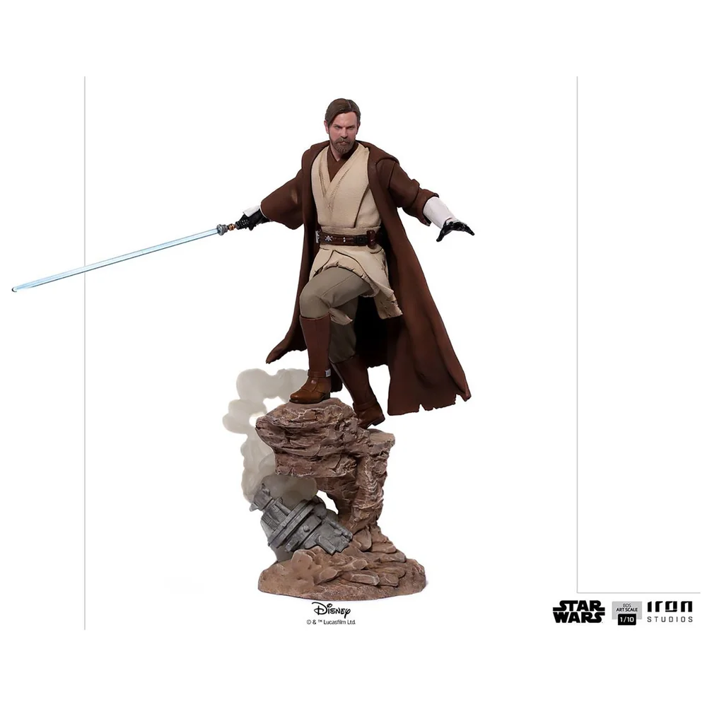 Iron Studios Star Wars Deluxe BDS Art Scale Statue 1/10 Obi-Wan Kenobi 28 cm Afbeelding 1