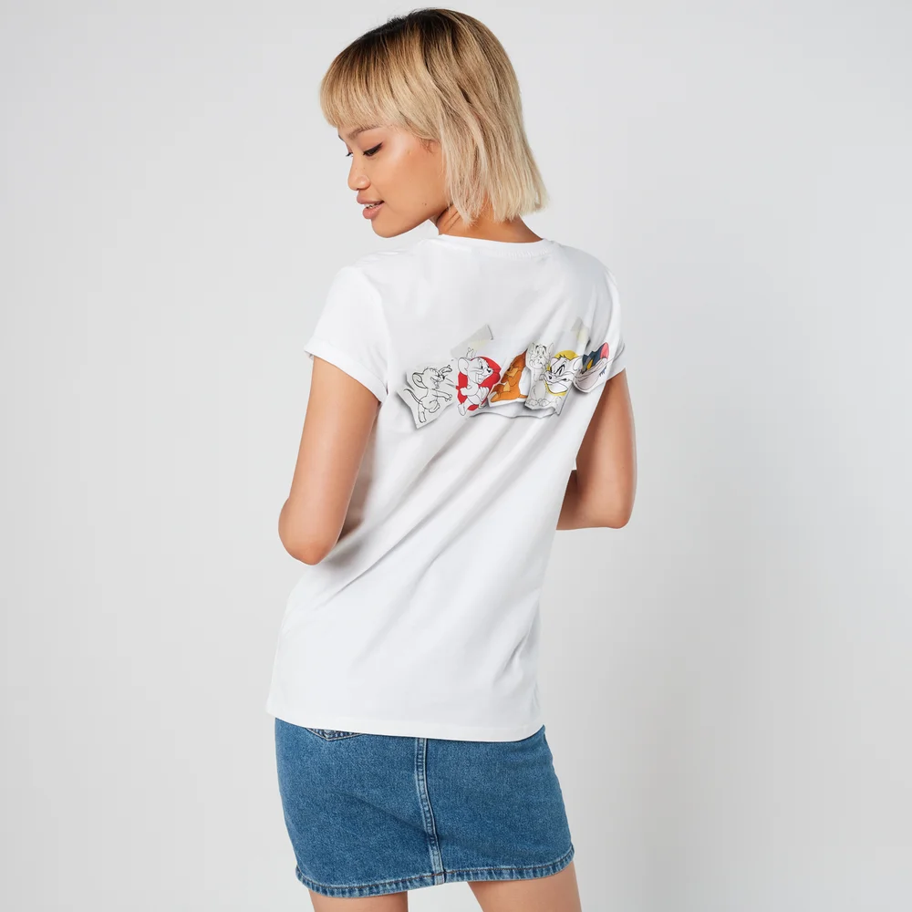 Tom & Jerry Evolution Women's T-Shirt - White - XS Afbeelding 1