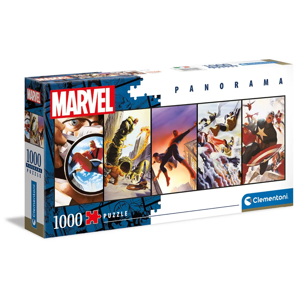 Clementoni 1000pcs Panorama Jigsaw Puzzle - Marvel Afbeelding 1