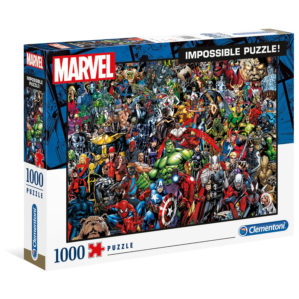 Clementoni 1000pcs Impossibe Jigsaw Puzzle - Marvel Avengers Afbeelding 1