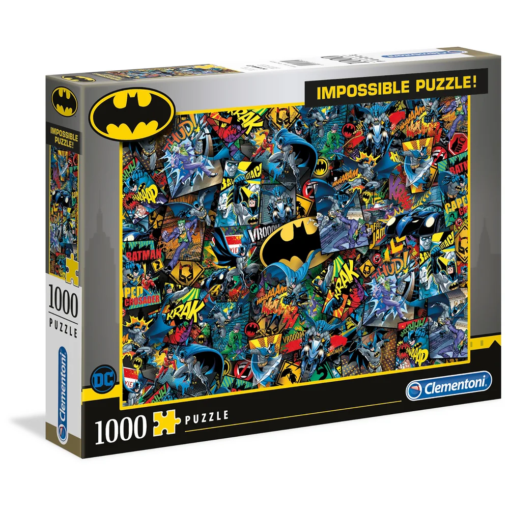 Clementoni 1000pcs Impossibe Jigsaw Puzzle - Batman Afbeelding 1