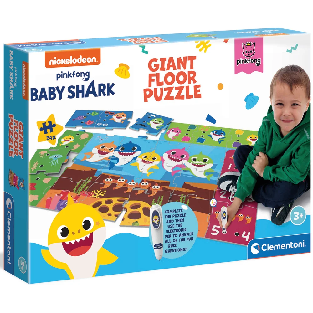 Clementoni Giant Educational Floor Puzzle - Baby Shark Afbeelding 1