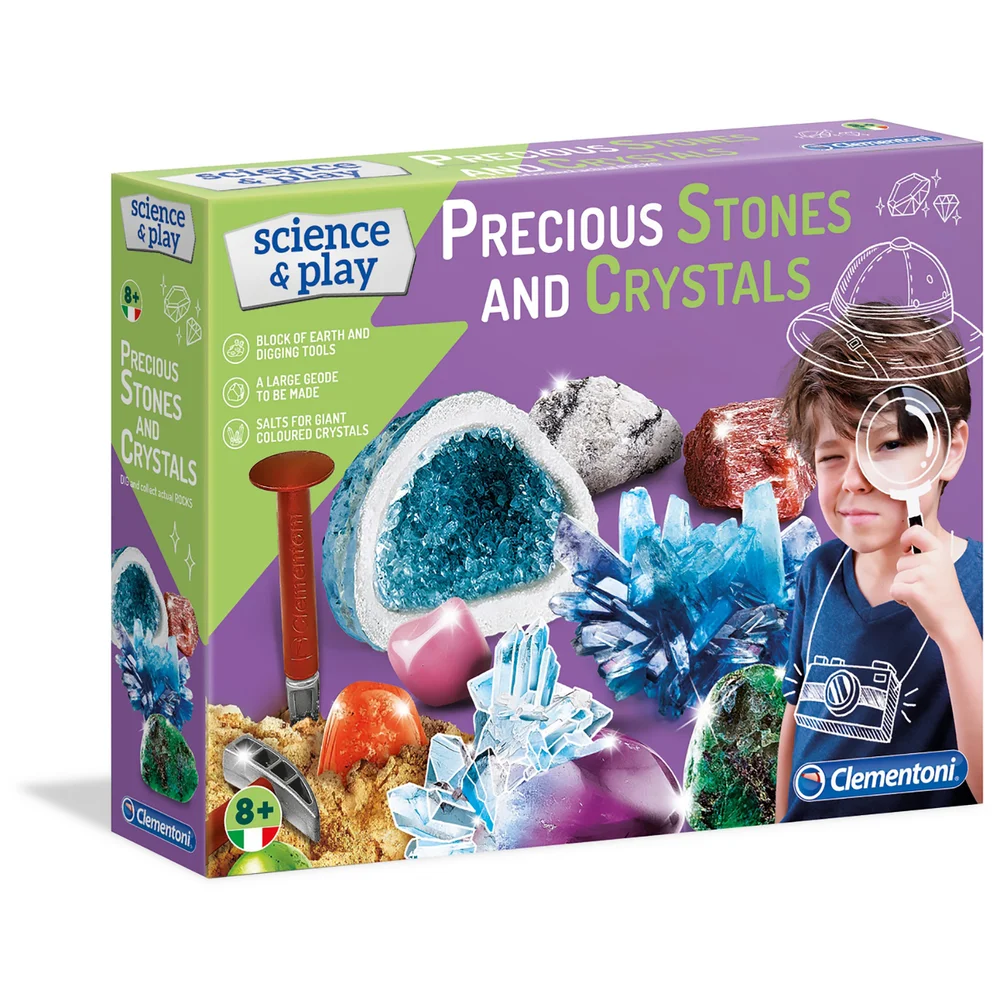 Clementoni Science & Play Crystals & Minerals Play Set Afbeelding 1