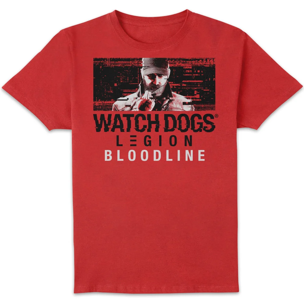 Watch Dogs Legion Aiden Glitch Men's T-Shirt - Red - S Afbeelding 1