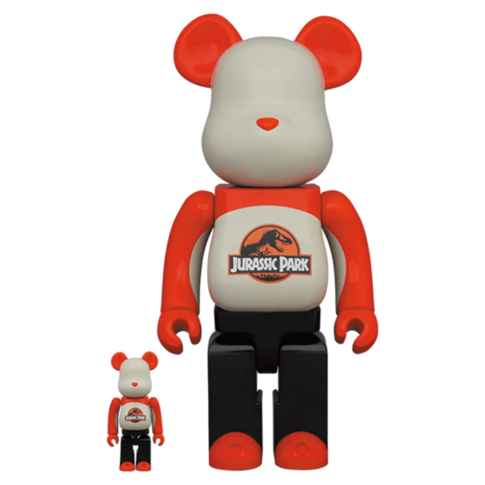 Medicom Jurassic Park 100% X 400% Be@rbrick 2-Pack - Logo Afbeelding 1