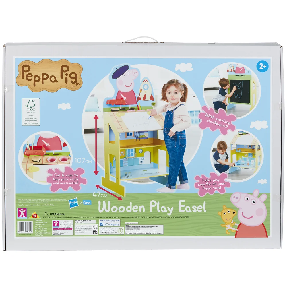Peppa Pig - Play and Draw Wooden Easel Afbeelding 1