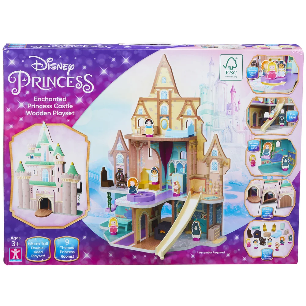 Disney Princess - Enchanted Princess Castle Wooden Playset Afbeelding 1