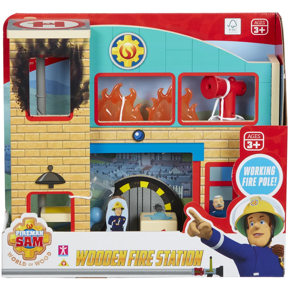 Fireman Sam - Wooden Fire Station Afbeelding 1