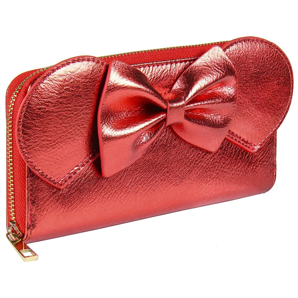 Disney Minnie Mouse Faux-Leather Purse Red Afbeelding 1