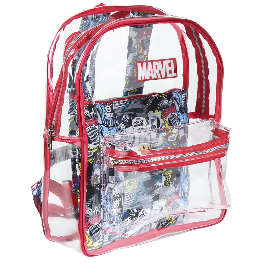 Marvel Comics Transparent Backpack Afbeelding 1