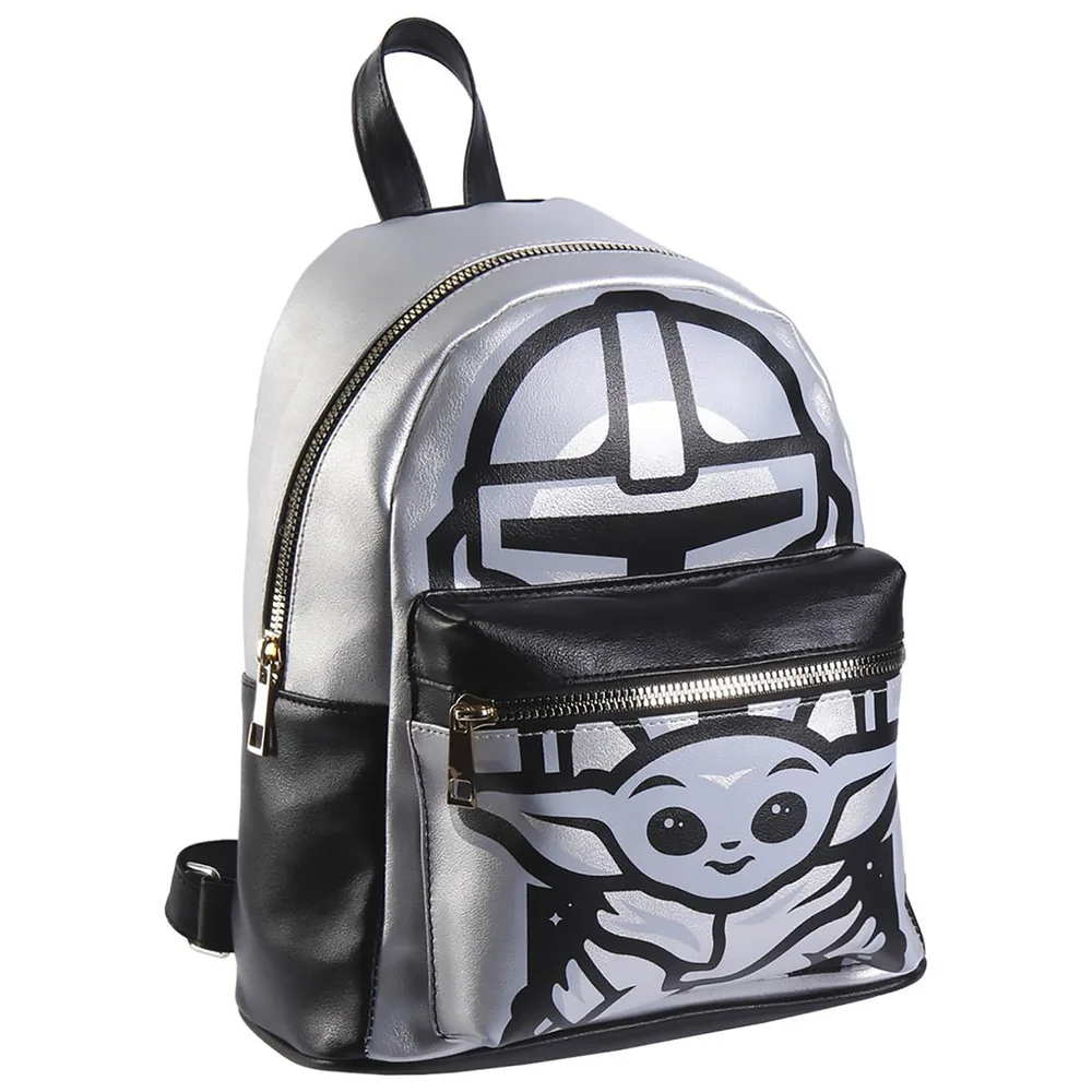 The Mandalorian Grey Faux-Leather Backpack Afbeelding 1