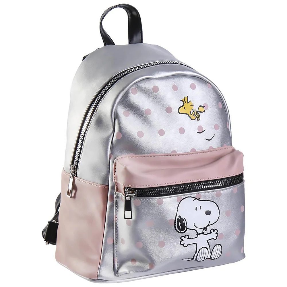 Snoopy and Woodstock Faux-Leather Backpack Afbeelding 1