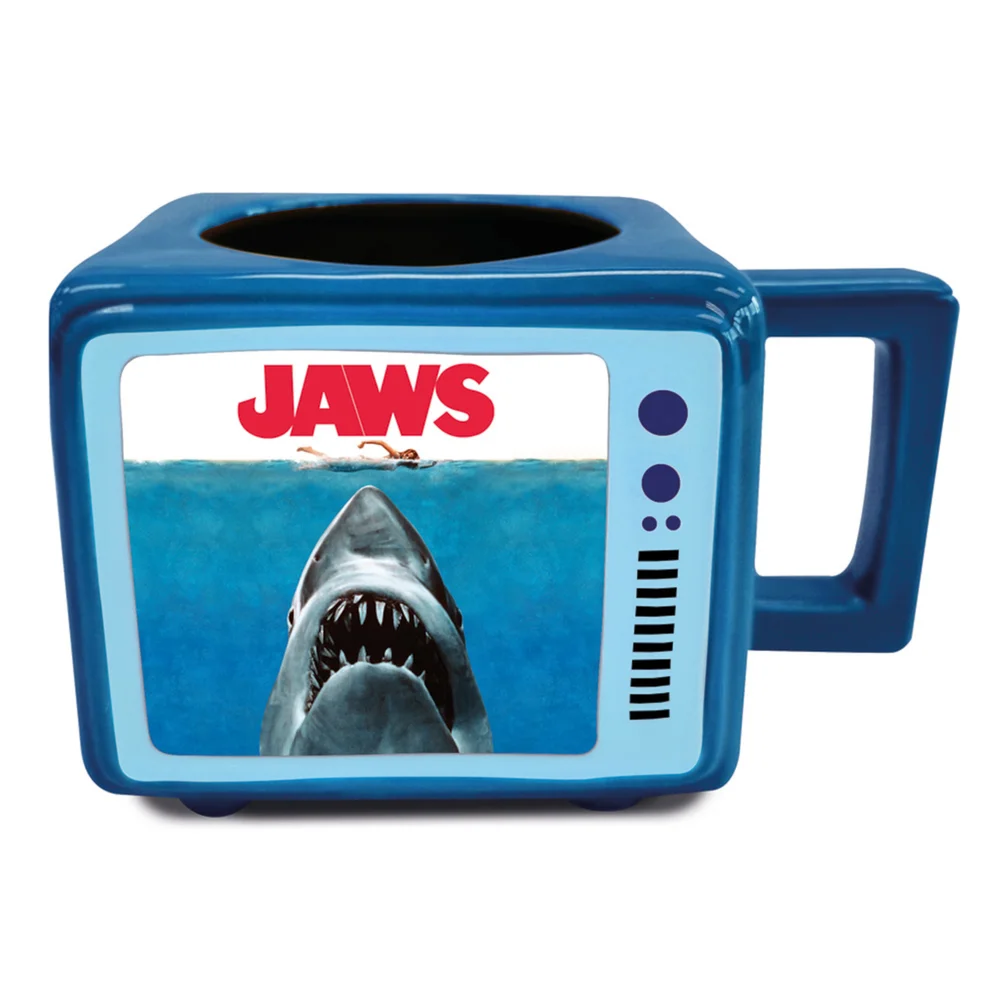 Jaws (Bigger Boat) Heat Change Retro TV Mugs Afbeelding 1