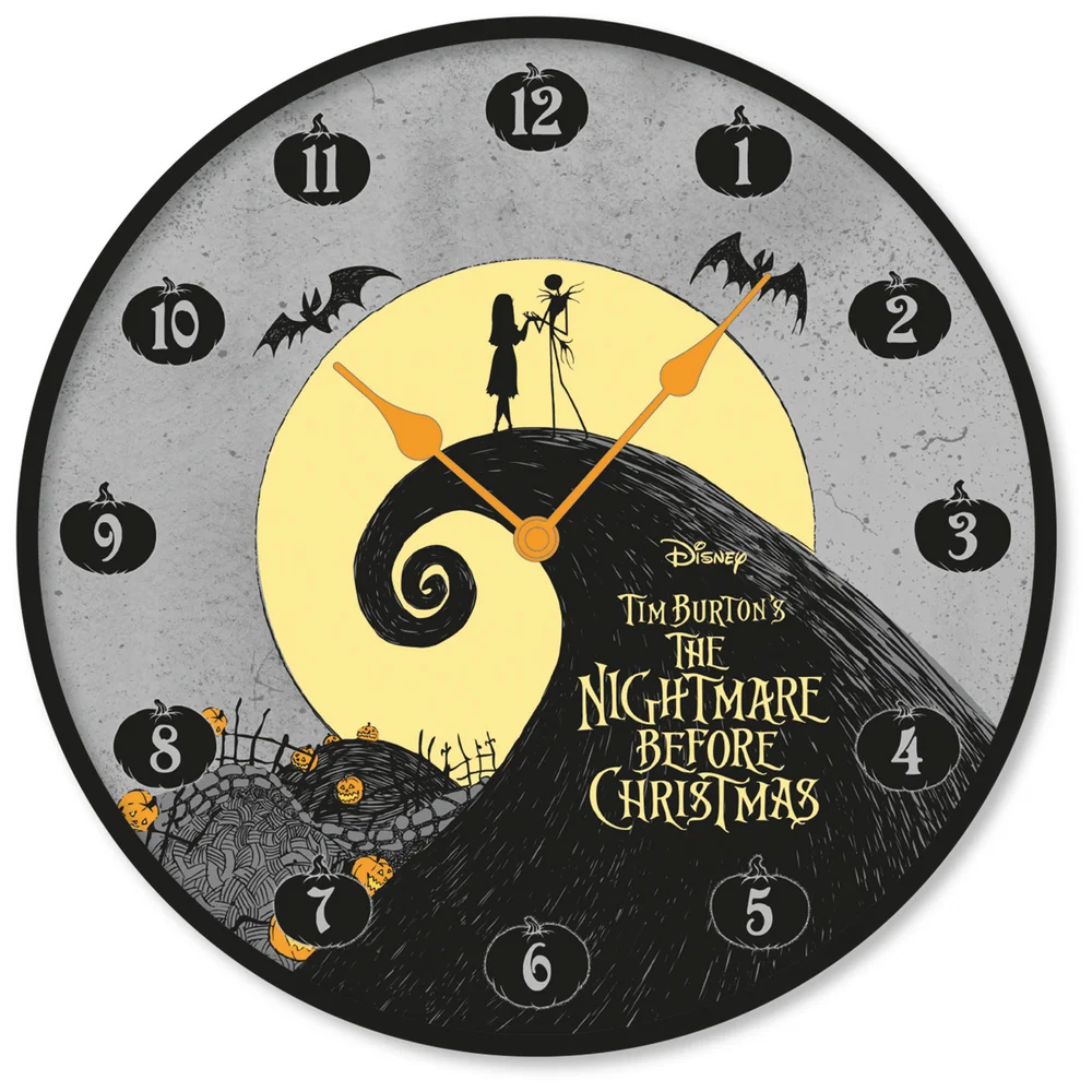 Nightmare Before Christmas (Jack & Sally) Wall Clock Afbeelding 1