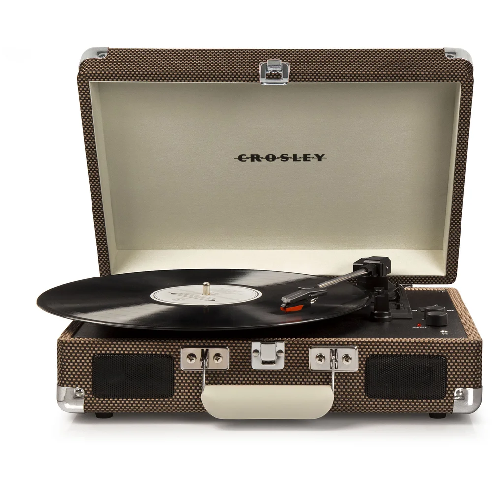 Crosley Cruiser Deluxe Portable Turntable - Tweed Afbeelding 1