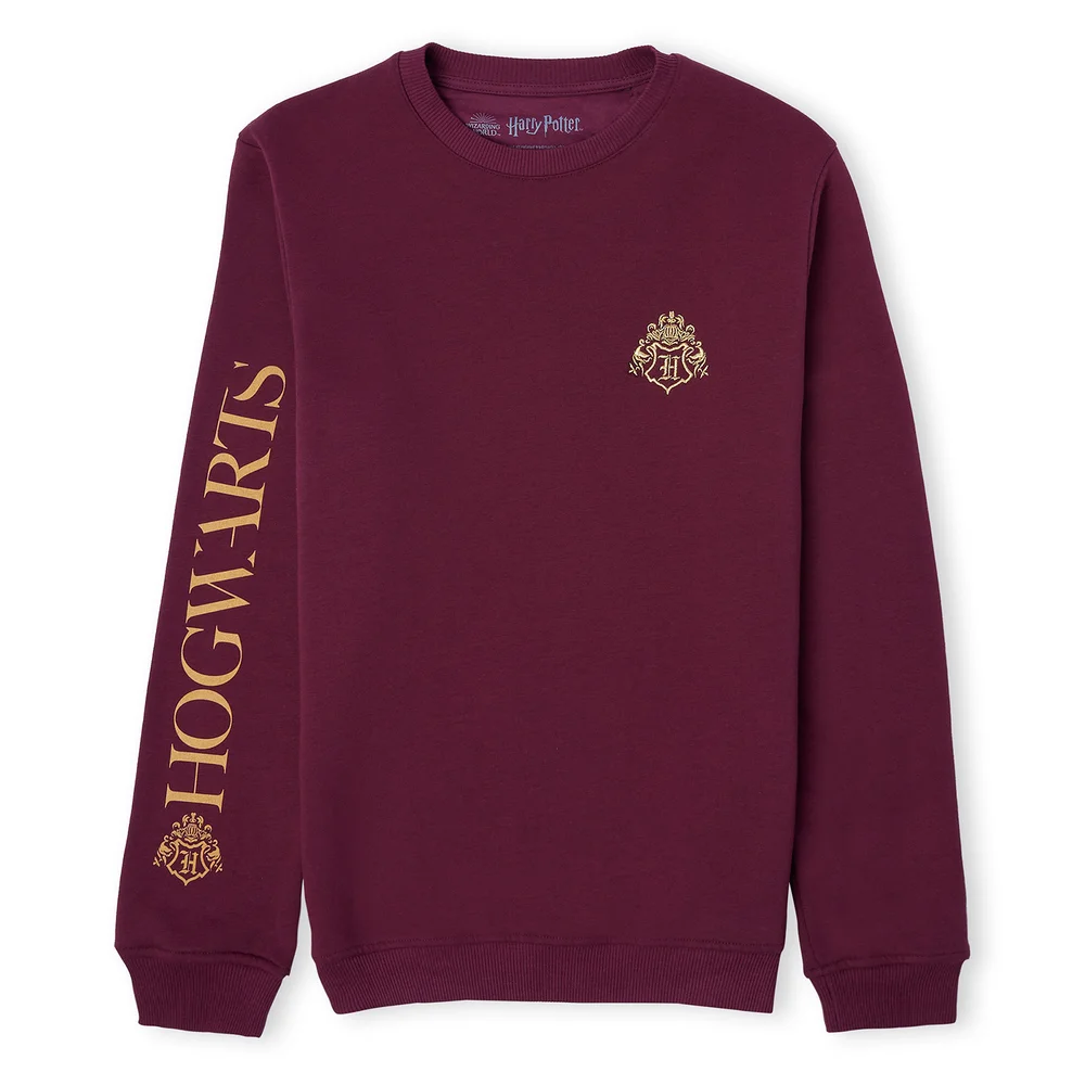 Harry Potter Hogwarts Signature Unisex Sweatshirt - Burgundy - S Afbeelding 1
