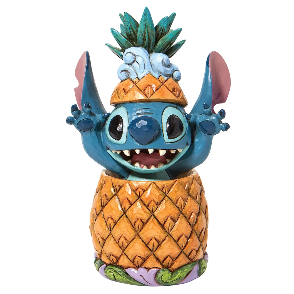 Disney Traditions Stitch In A Pineapple Figurine Afbeelding 1