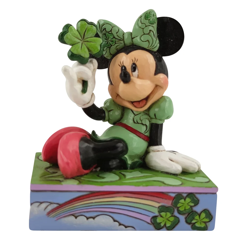 Disney Traditions St Patrick's Day Minnie Figurine Afbeelding 1