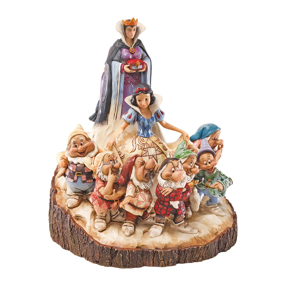 Disney Traditions Snow White The One That Started Carved by Heart Figurine Afbeelding 1