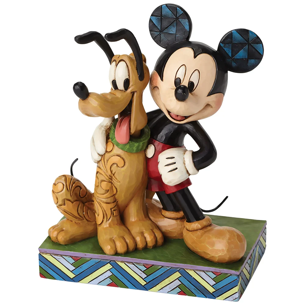 Disney Traditions Best Pals Mickey Mouse & Pluto Figurine Afbeelding 1