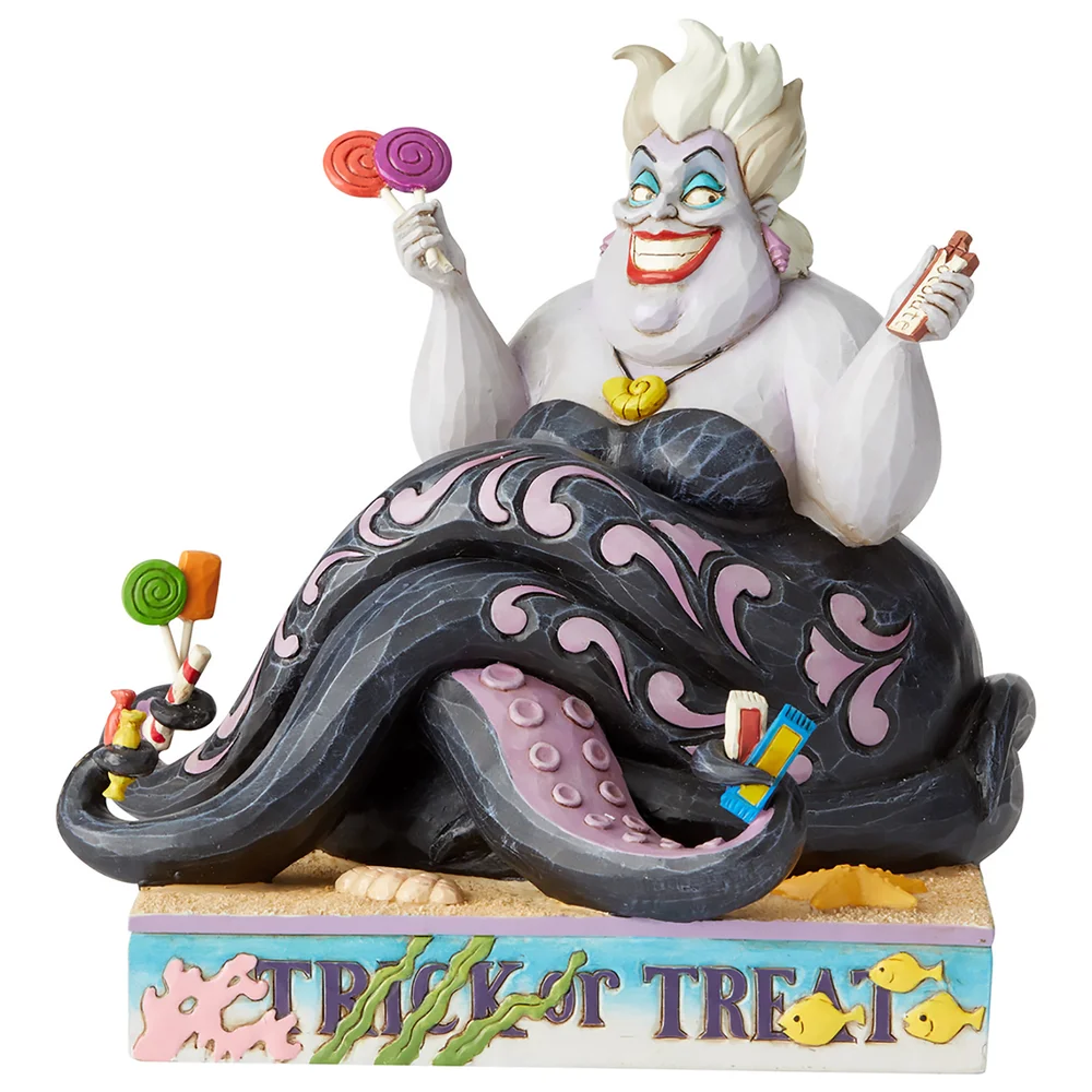 Disney Traditions The Little Mermaid Trick or Treat Ursula Figurine Afbeelding 1