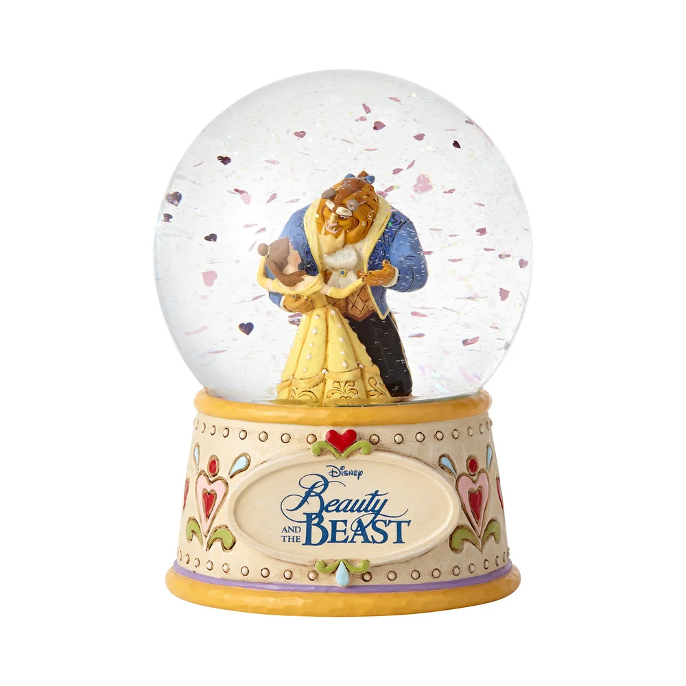 Disney Traditions Beauty and the Beast Moonlight Waltz Waterball Afbeelding 1