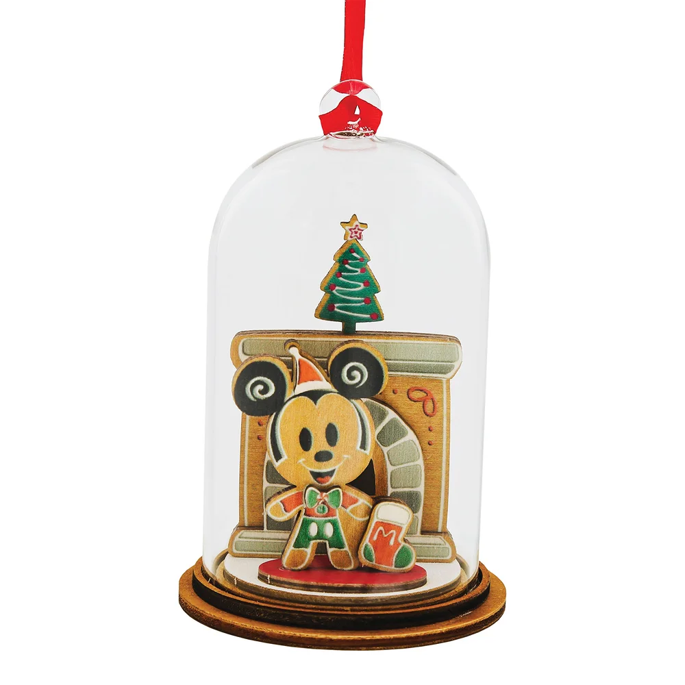 Enchanting Disney Santa Please Call Here Mickey Mouse Figurine Afbeelding 1