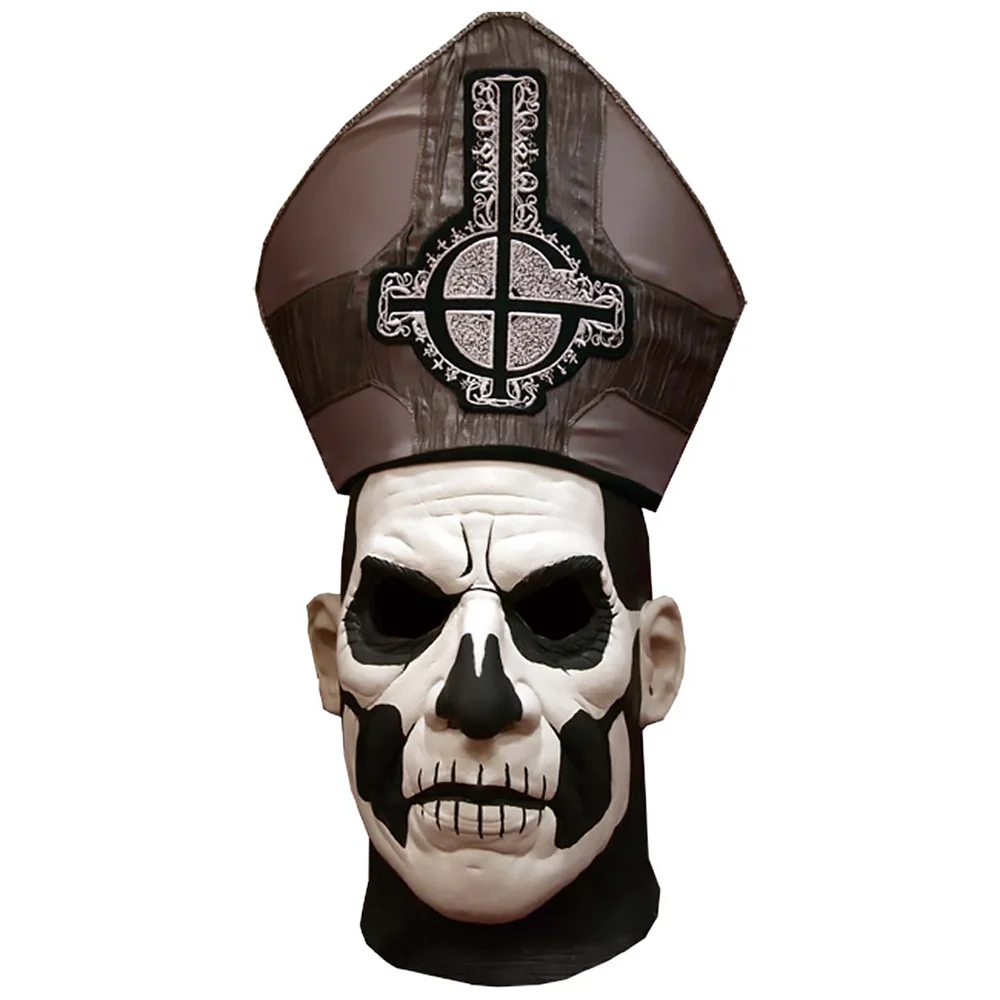 Trick or Treat Ghost Papa Ii Deluxe Hat And Mask Afbeelding 1