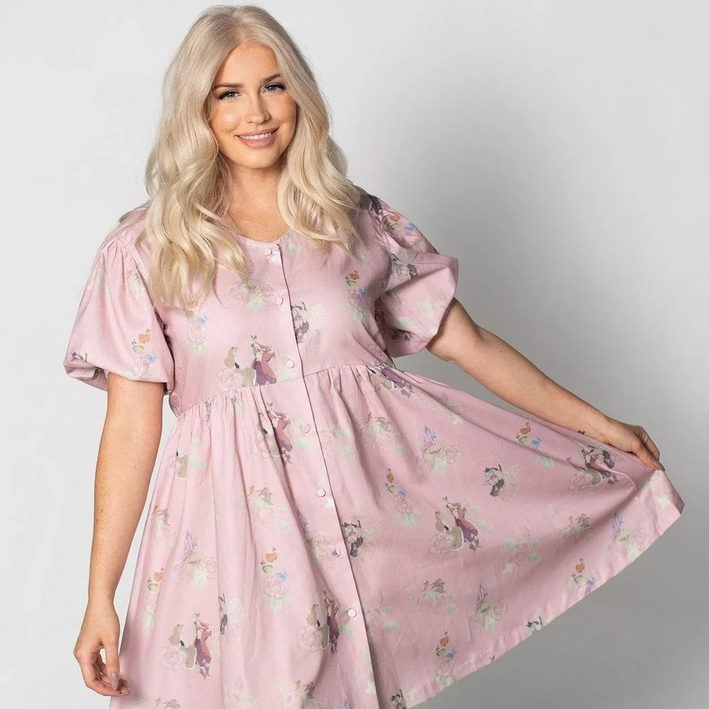 Cakeworthy Sleeping Beauty Puffy Sleeve Dress - S Afbeelding 1