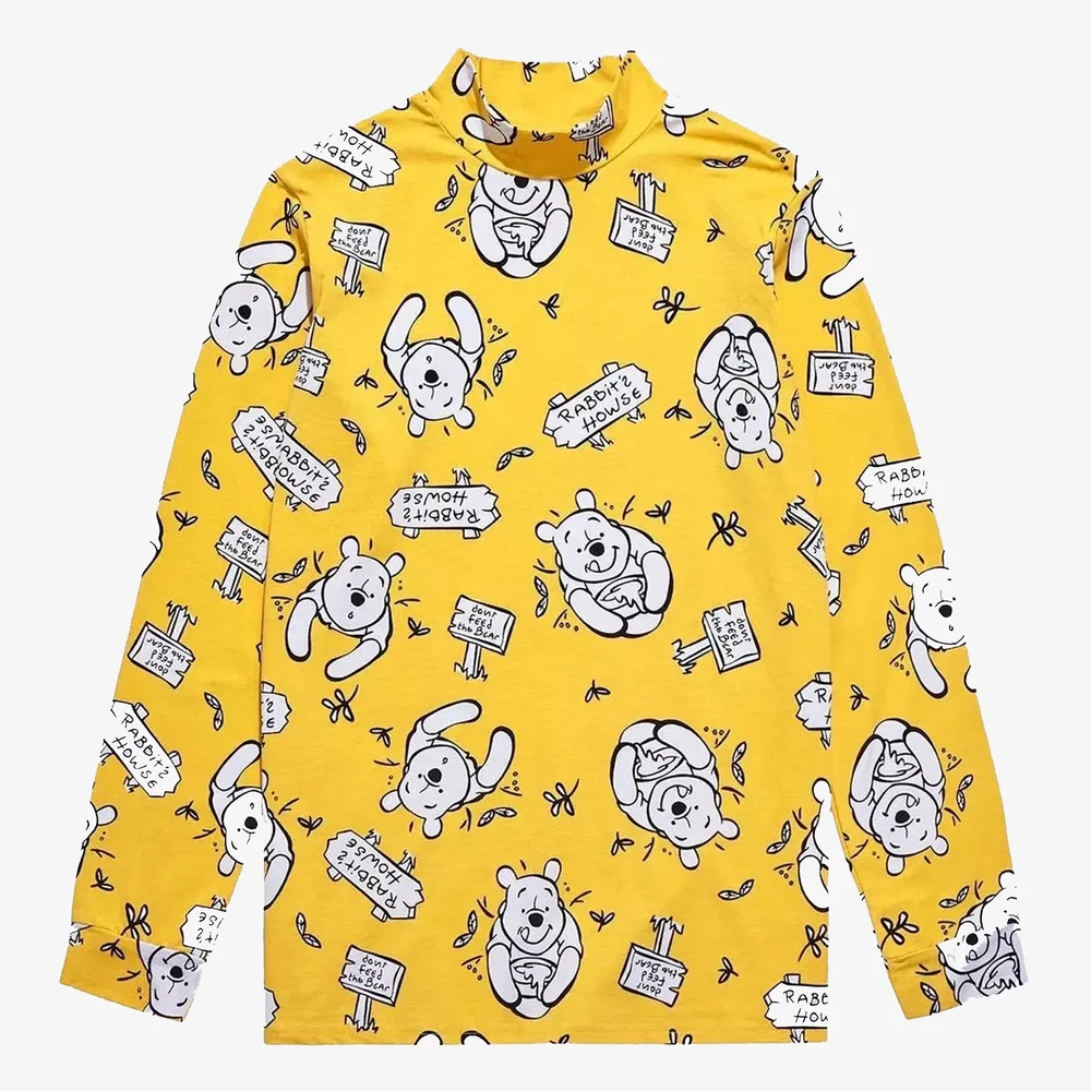 Cakeworthy Winnie the Pooh Mockneck Long Sleeve T-Shirt - M Afbeelding 1