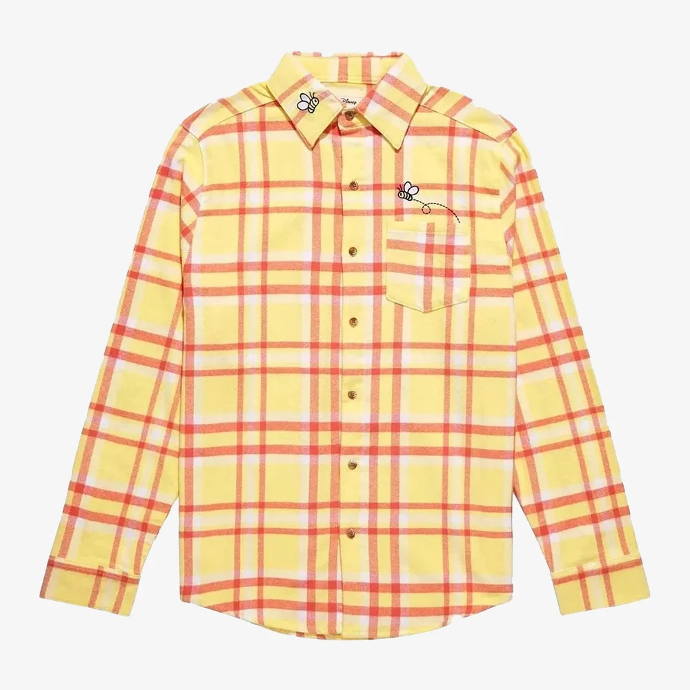 Cakeworthy Winnie the Pooh Bee Flannel - L Afbeelding 1