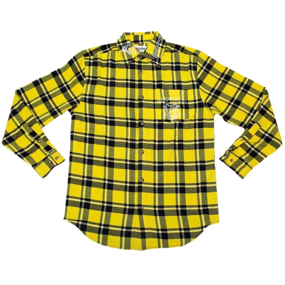 Cakeworthy Hufflepuff Flannel Shirt - M Afbeelding 1